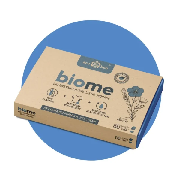 Feuilles de lessive BioMe : lessive bio-enzymatique pour le linge