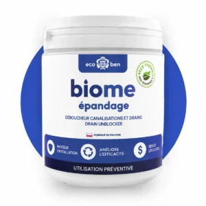 BioMe Drain Unblocker : déboucheur biologique pour drains d'épandage, 600 g