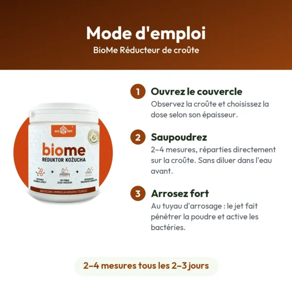 BioMe Réducteur de croûte : traitement de la croûte de graisse en fosse septique, 300 g
