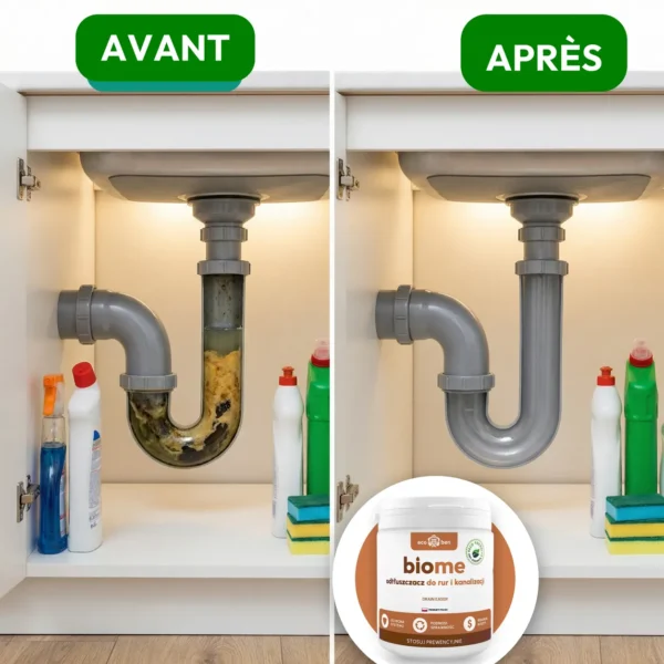 BioMe Drain Easer : dégraissant biologique pour canalisations, 300 g