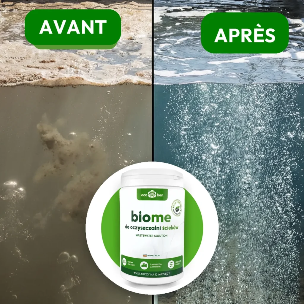 Avant / après : BioMe Wastewater Solution