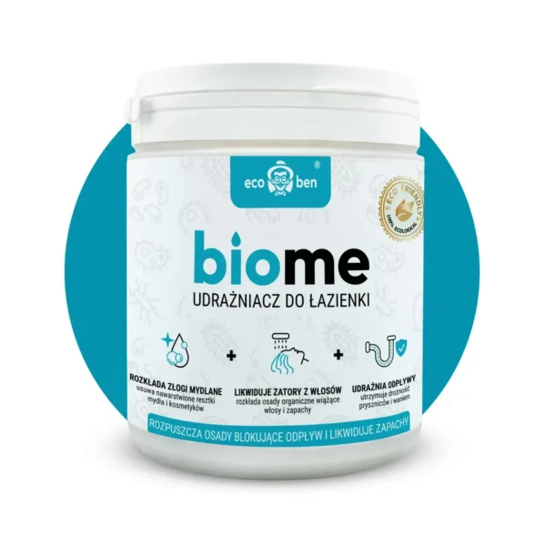 BioMe Déboucheur biologique salle de bain 500 g : douche, baignoire, lavabo